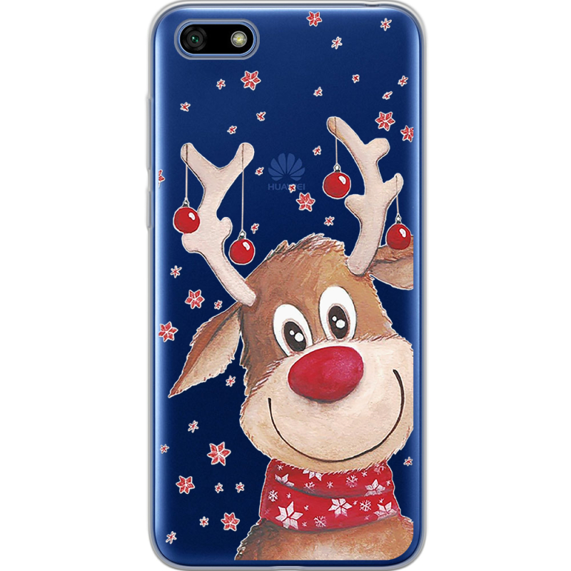 Прозрачный чехол Uprint Huawei Y5 2018 / Honor 7A Winter Deer