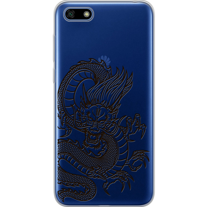 Прозрачный чехол Uprint Huawei Y5 2018 / Honor 7A Chinese Dragon