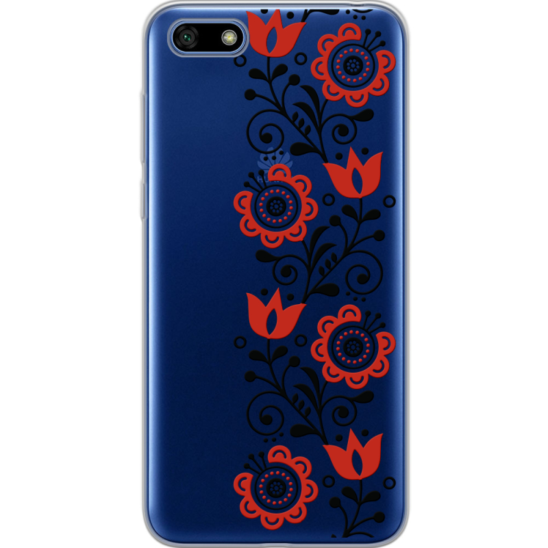 Прозрачный чехол Uprint Huawei Y5 2018 / Honor 7A Ethno Ornament