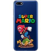 Прозрачный чехол Uprint Huawei Y5 2018 / Honor 7A Super Mario