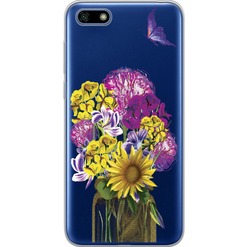 Прозрачный чехол Uprint Huawei Y5 2018 / Honor 7A My Bouquet