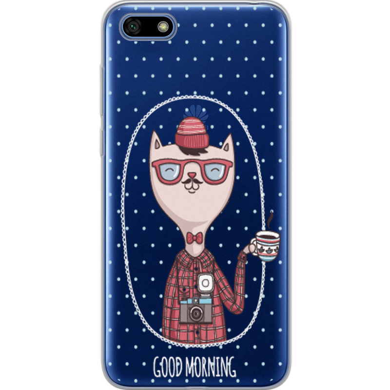 Прозрачный чехол Uprint Huawei Y5 2018 / Honor 7A Good Morning