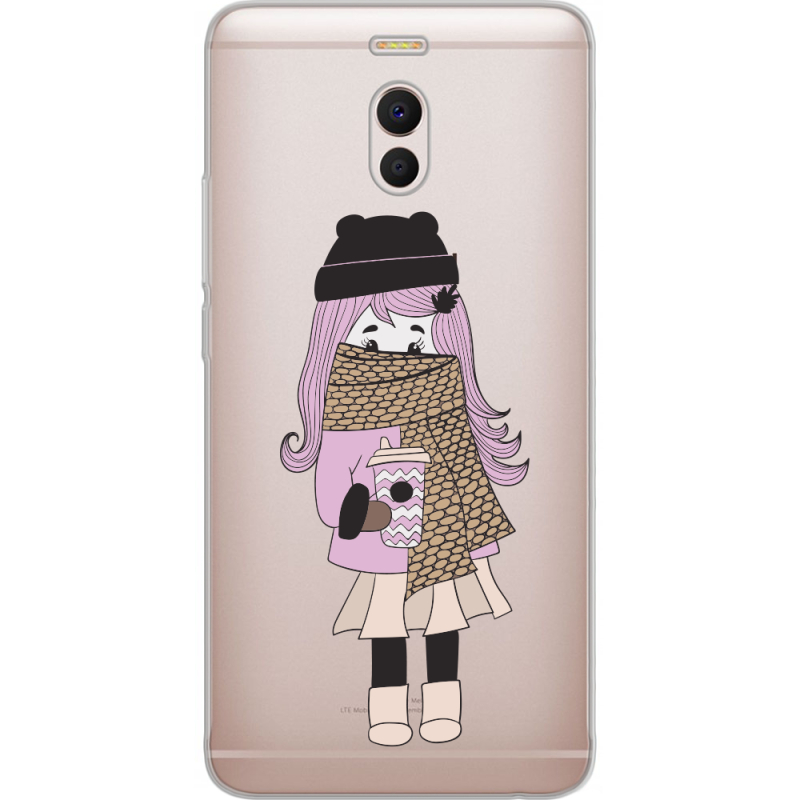 Прозрачный чехол Uprint Meizu M6 Note Winter Morning Girl