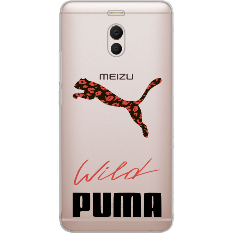 Прозрачный чехол Uprint Meizu M6 Note Wild Cat