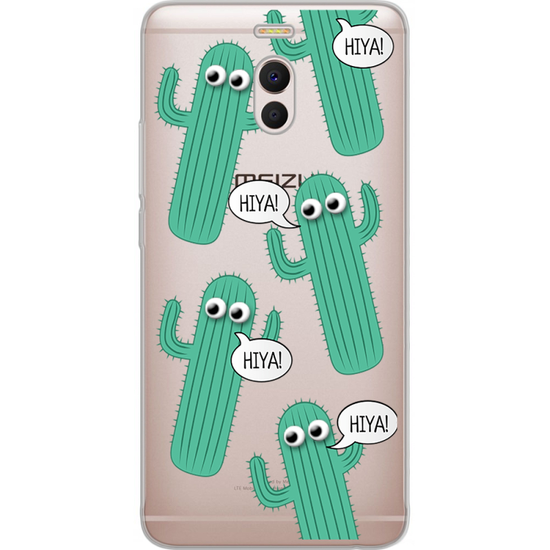 Прозрачный чехол Uprint Meizu M6 Note с 3D-глазками HIYA