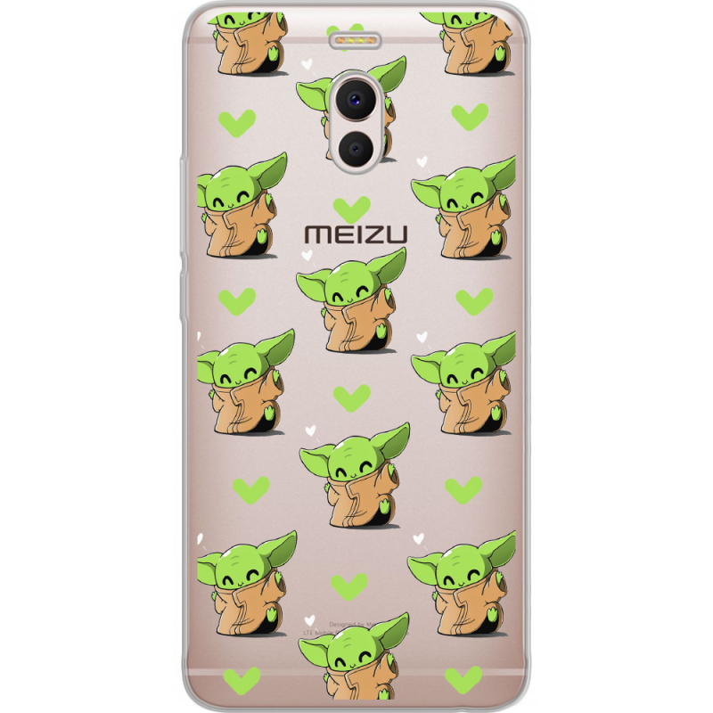 Прозрачный чехол Uprint Meizu M6 Note Pattern Baby Yoda