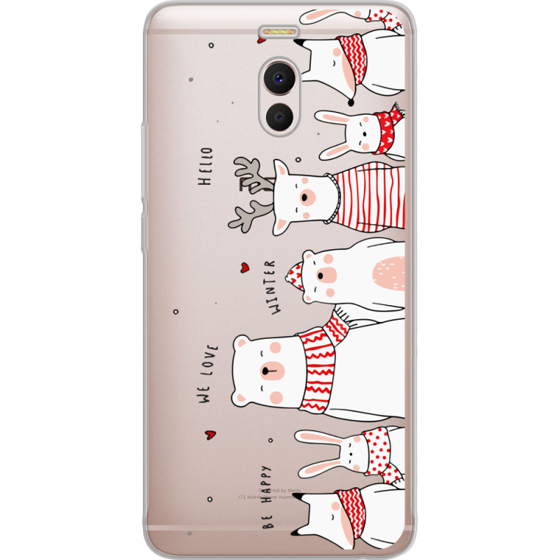 Прозрачный чехол Uprint Meizu M6 Note The Friendly Beasts