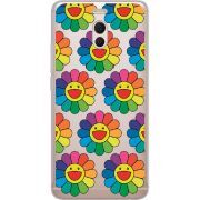 Прозрачный чехол Uprint Meizu M6 Note Hippie Flowers