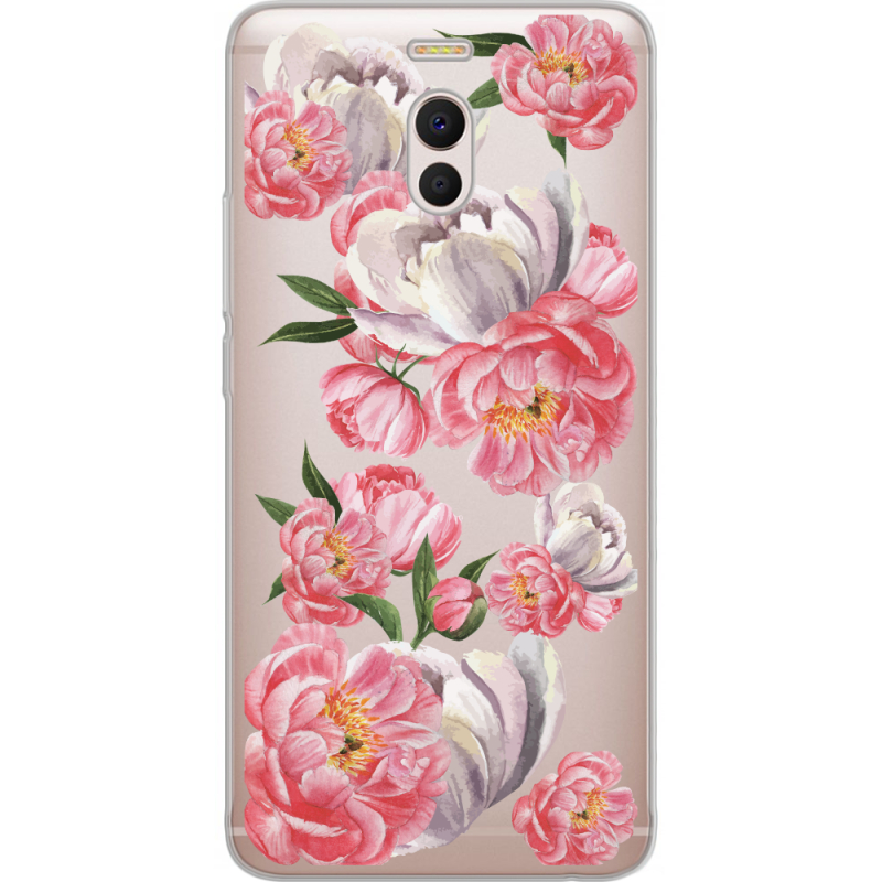 Прозрачный чехол Uprint Meizu M6 Note Peony Watercolor Style