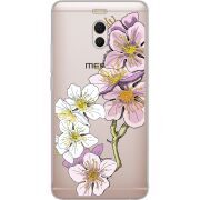 Прозрачный чехол Uprint Meizu M6 Note Cherry Blossom