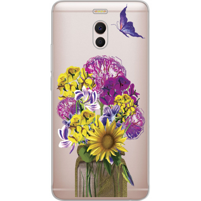 Прозрачный чехол Uprint Meizu M6 Note My Bouquet