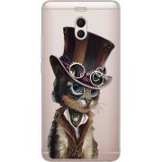 Прозрачный чехол Uprint Meizu M6 Note Steampunk Cat