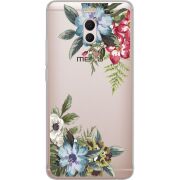 Прозрачный чехол Uprint Meizu M6 Note Floral