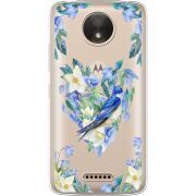 Прозрачный чехол Uprint Motorola Moto C XT1750 Spring Bird