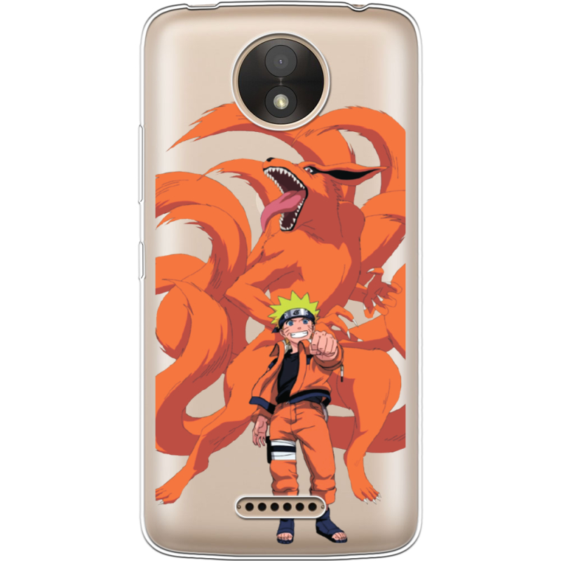 Прозрачный чехол Uprint Motorola Moto C XT1750 Naruto and Kurama