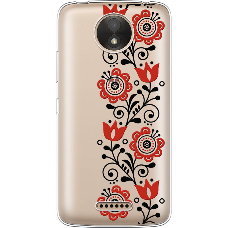 Прозрачный чехол Uprint Motorola Moto C XT1750 Ethno Ornament