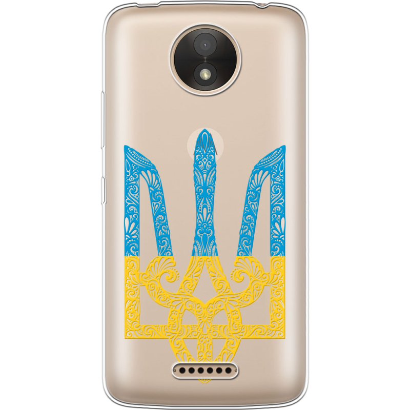 Прозрачный чехол Uprint Motorola Moto C XT1750 Gold Trident