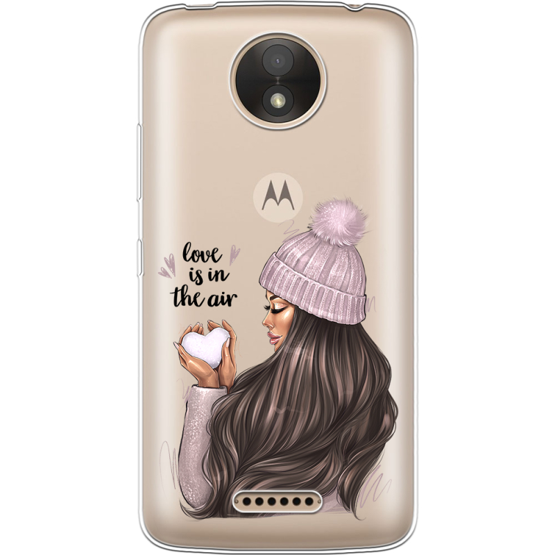 Прозрачный чехол Uprint Motorola Moto C XT1750 love is in the air