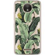 Прозрачный чехол Uprint Motorola Moto C XT1750 Banana Leaves