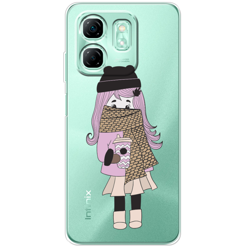 Прозорий чохол BoxFace Infinix Smart 9 Winter Morning Girl