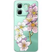 Прозорий чохол BoxFace Infinix Smart 9 Cherry Blossom