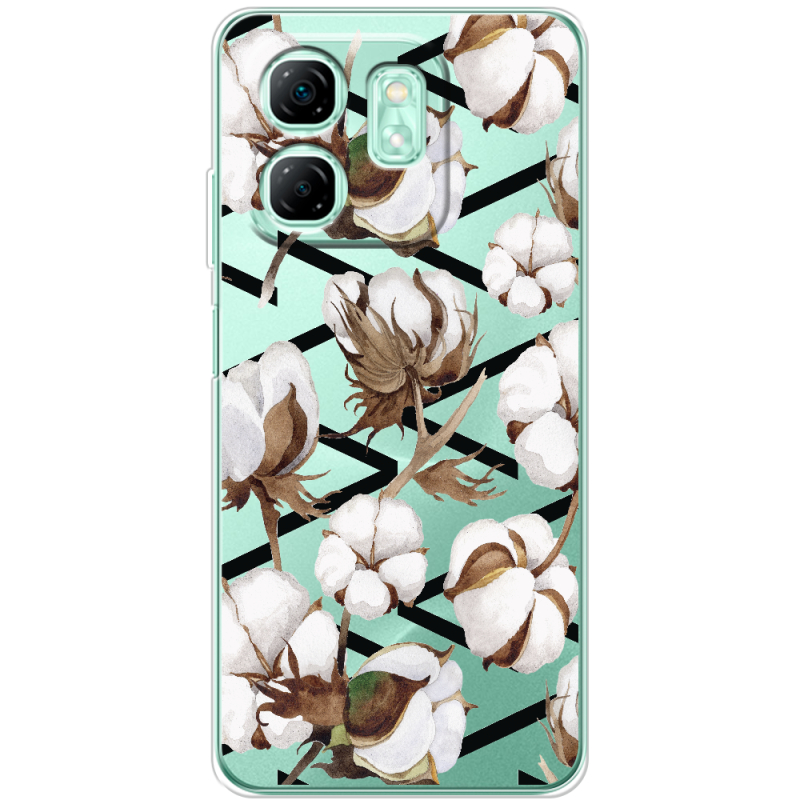 Прозорий чохол BoxFace Infinix Smart 9 Cotton flowers