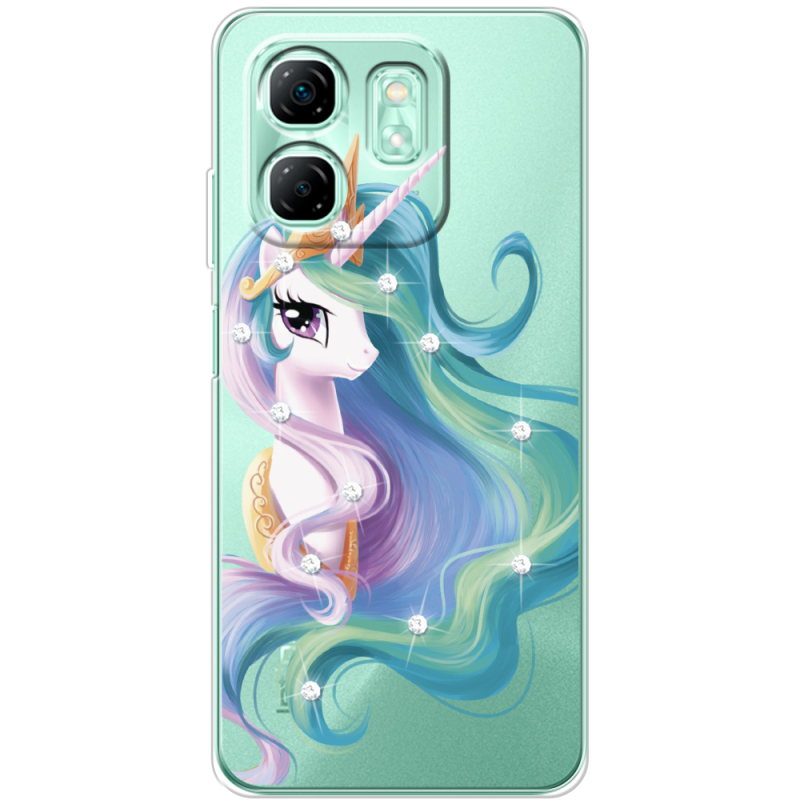 Чохол зі стразами Infinix Smart 9 Unicorn Queen