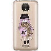 Прозрачный чехол Uprint Motorola Moto C Plus XT1723 Winter Morning Girl