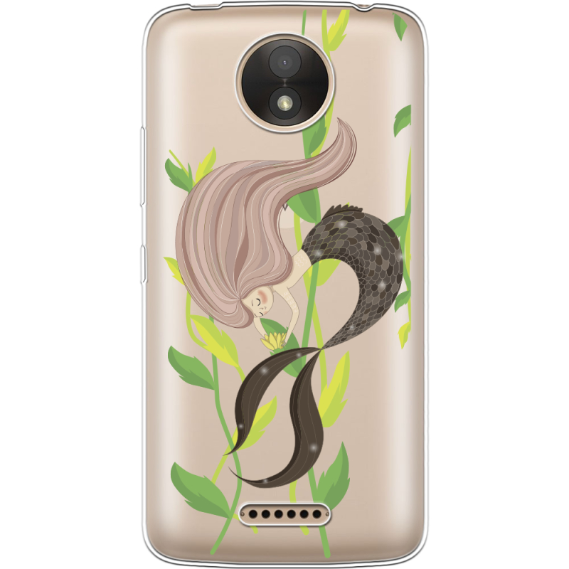 Прозрачный чехол Uprint Motorola Moto C Plus XT1723 Cute Mermaid