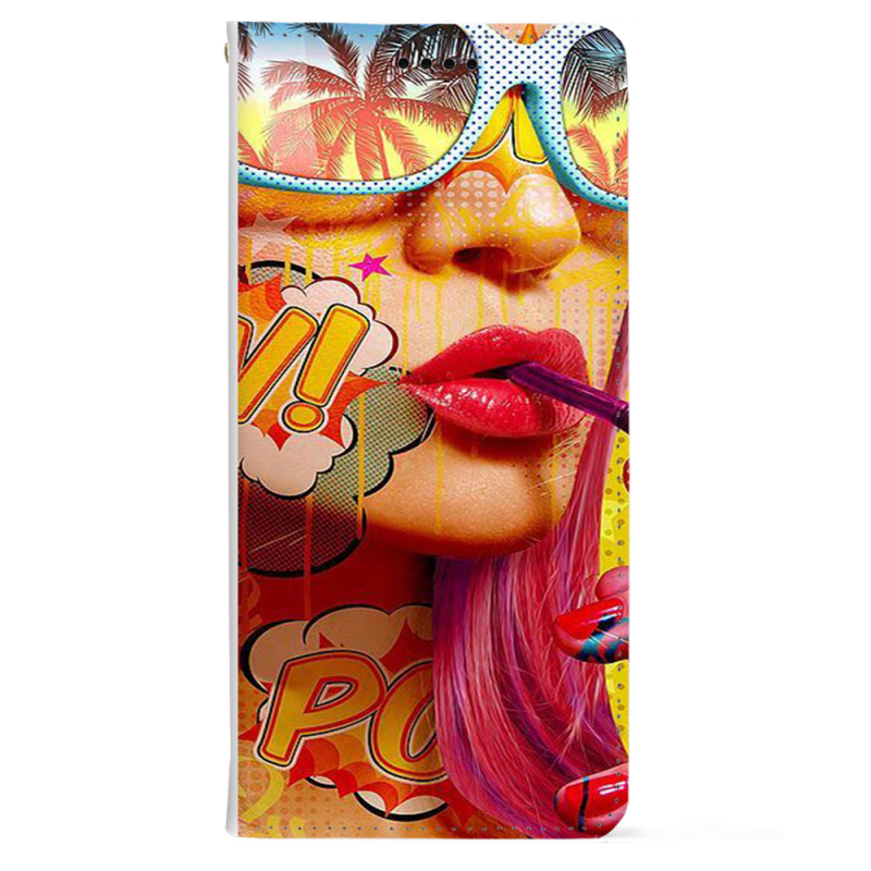 Чохол-книжка BoxFace для OPPO Reno 11 5G Yellow Girl Pop Art