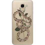 Прозрачный чехол Uprint Samsung J600 Galaxy J6 2018 Glamor Snake