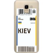 Прозрачный чехол Uprint Samsung J600 Galaxy J6 2018 Ticket Kiev