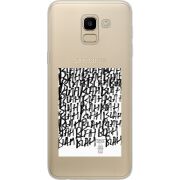 Прозрачный чехол Uprint Samsung J600 Galaxy J6 2018 Blah Blah