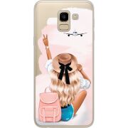 Прозрачный чехол Uprint Samsung J600 Galaxy J6 2018 Travel Girl