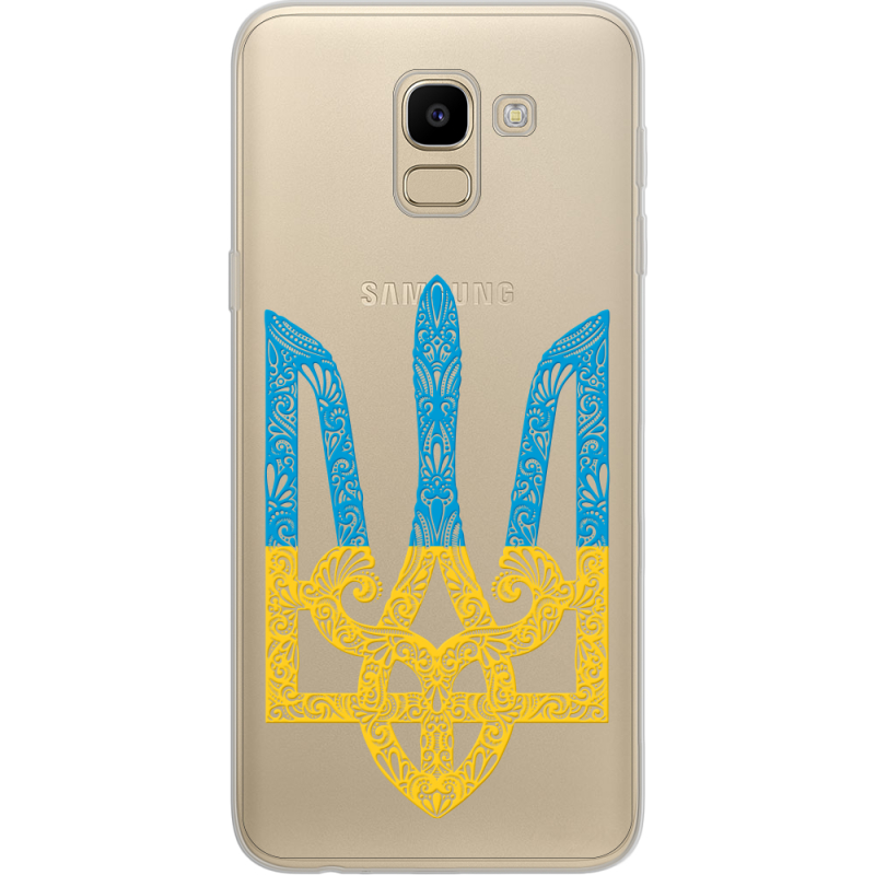 Прозрачный чехол Uprint Samsung J600 Galaxy J6 2018 Gold Trident