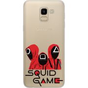 Прозрачный чехол Uprint Samsung J600 Galaxy J6 2018 siquid game люди в красном