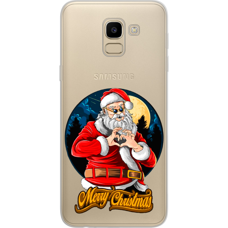 Прозрачный чехол Uprint Samsung J600 Galaxy J6 2018 Cool Santa