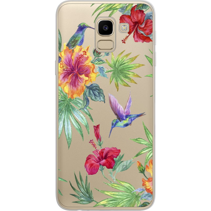 Прозрачный чехол Uprint Samsung J600 Galaxy J6 2018 Tropical