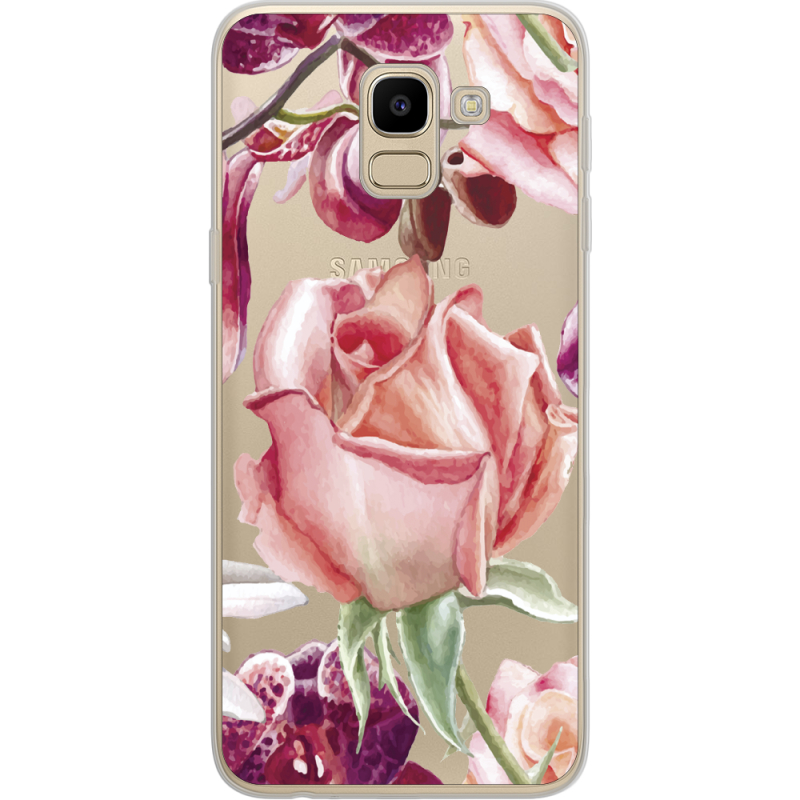 Прозрачный чехол Uprint Samsung J600 Galaxy J6 2018 Rose