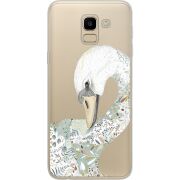 Прозрачный чехол Uprint Samsung J600 Galaxy J6 2018 Swan