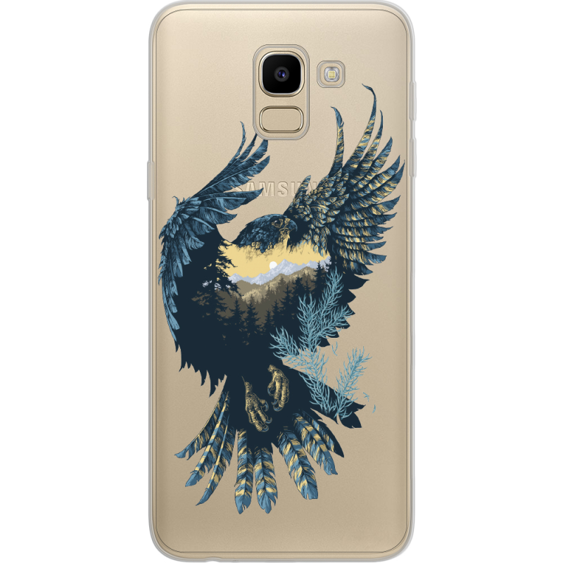 Прозрачный чехол Uprint Samsung J600 Galaxy J6 2018 Eagle