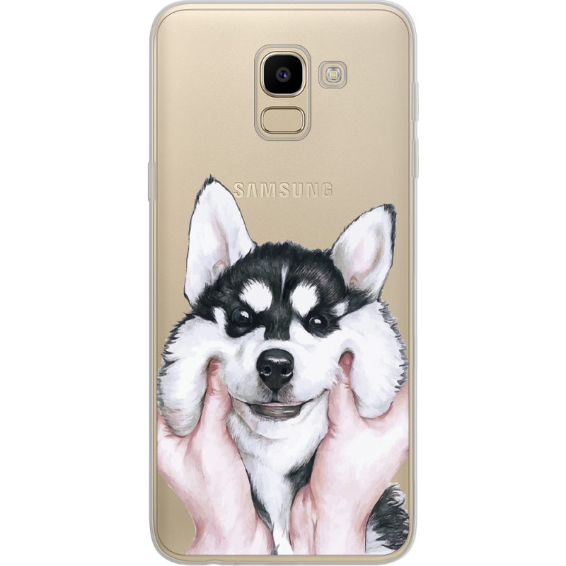 Прозрачный чехол Uprint Samsung J600 Galaxy J6 2018 Husky