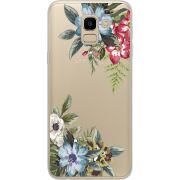 Прозрачный чехол Uprint Samsung J600 Galaxy J6 2018 Floral