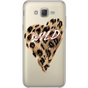 Прозрачный чехол Uprint Samsung J700H Galaxy J7 Wild Love