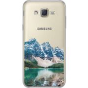 Прозрачный чехол Uprint Samsung J700H Galaxy J7 Blue Mountain