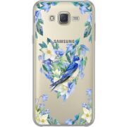 Прозрачный чехол Uprint Samsung J700H Galaxy J7 Spring Bird