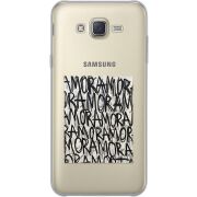 Прозрачный чехол Uprint Samsung J700H Galaxy J7 Amor Amor