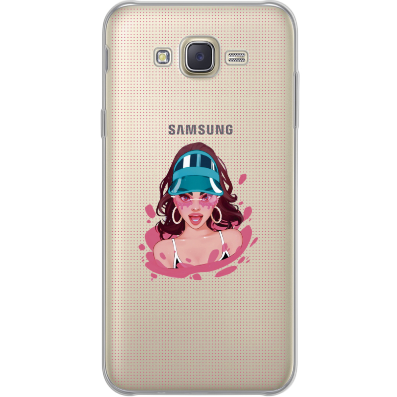 Прозрачный чехол Uprint Samsung J700H Galaxy J7 Selena Gomez