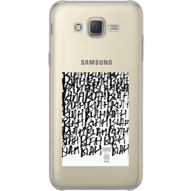 Прозрачный чехол Uprint Samsung J700H Galaxy J7 Blah Blah