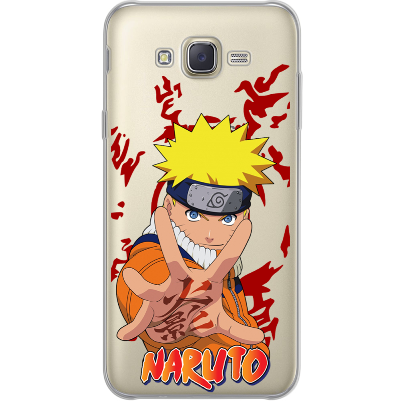 Прозрачный чехол Uprint Samsung J700H Galaxy J7 Naruto